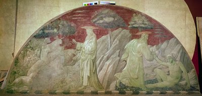 Die Erschaffung der Tiere und Adams, 1430 von Paolo Uccello